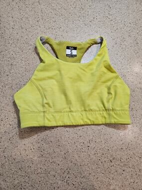 Rapha‎ x Outdoor Voices TechSweat Cycling Sports Bra Yellow Size S